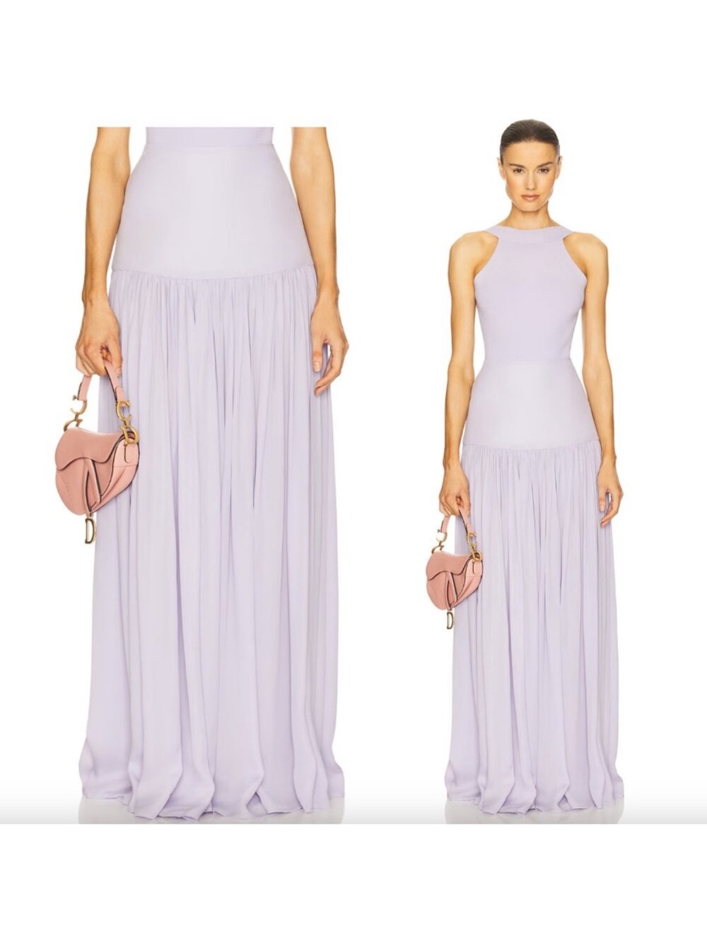 Helsa Diaphanous Maxi skirt